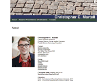 Tablet Screenshot of christophercmartell.com